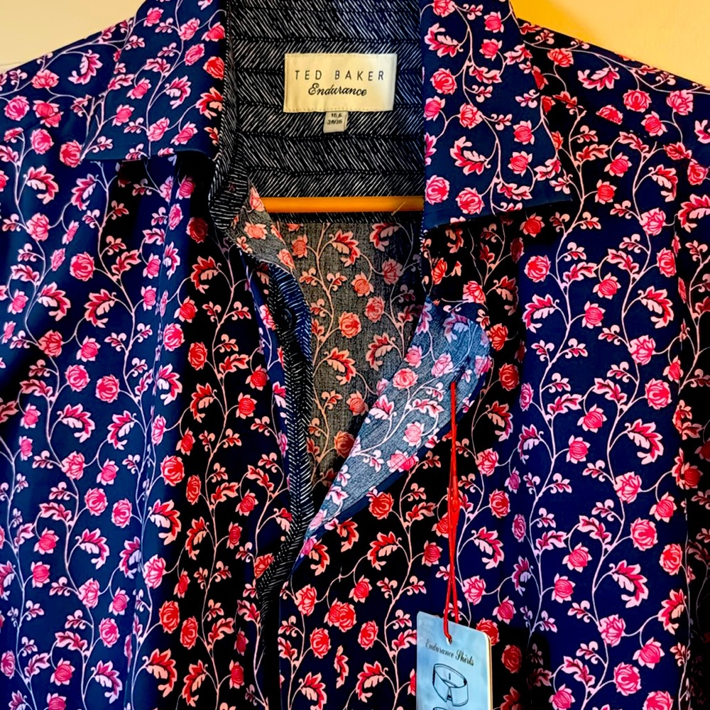 Men’s Ted Baker Collared Polo untuck dress shirt